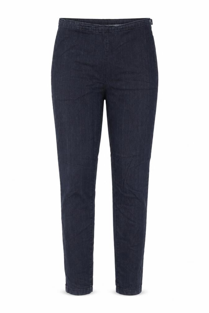 Marks and Spencer Womens Blue Cotton Skinny Jeans Size 10 Regular Zip