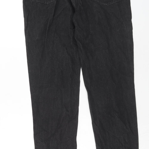 Superdry Mens Black Cotton Straight Jeans Size 34 in L34 in Regular Zip