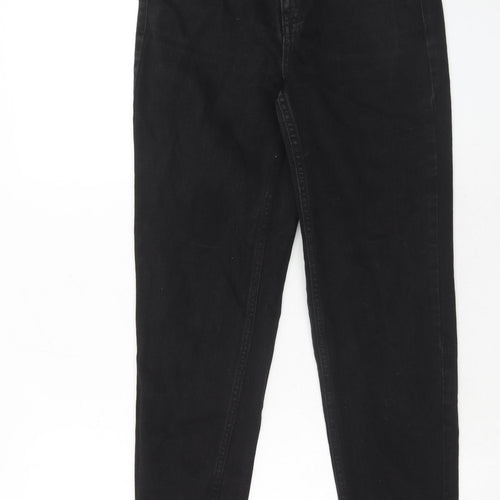 Topshop Womens Black Cotton Skinny Jeans Size 26 in L30 in Regular Zip
