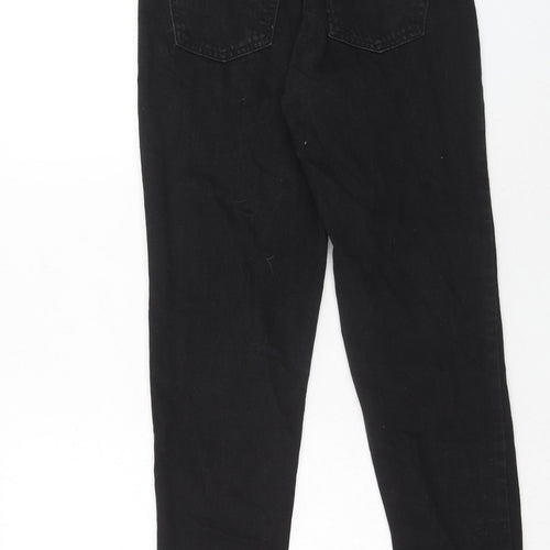 Topshop Womens Black Cotton Skinny Jeans Size 26 in L30 in Regular Zip