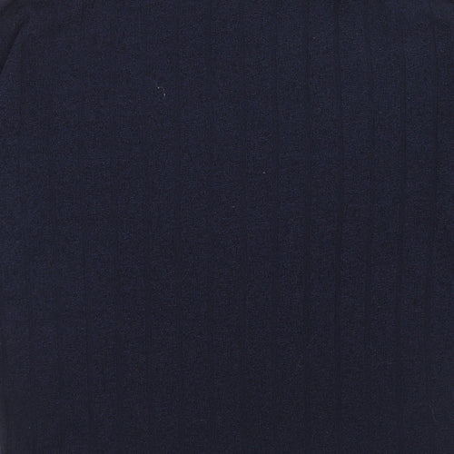 Marks and Spencer Womens Blue Round Neck Polyester Pullover Jumper Size 6