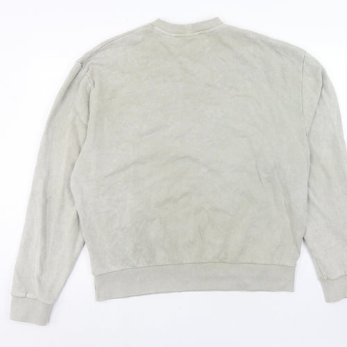 COLLUSION Mens Grey Cotton Pullover Sweatshirt Size L - U.R.L