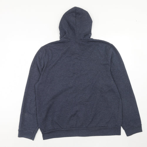 Burton Mens Blue Cotton Full Zip Hoodie Size XL