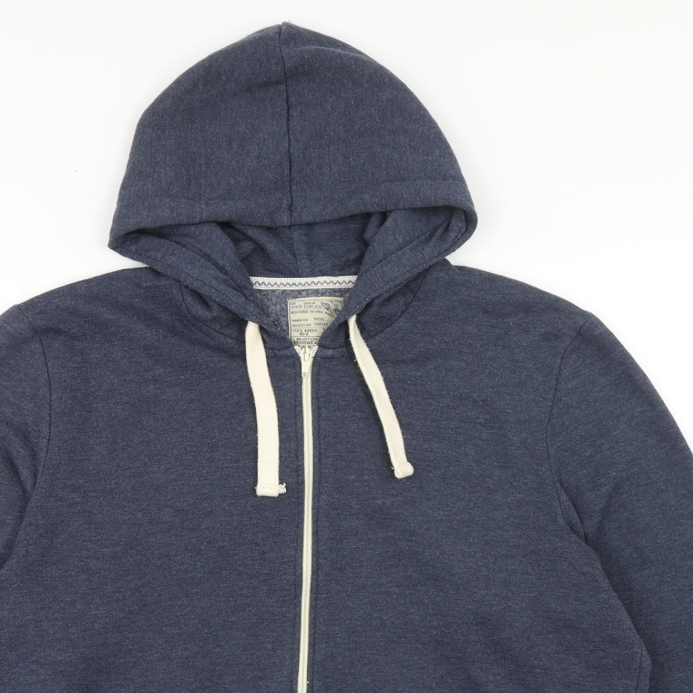 Burton Mens Blue Cotton Full Zip Hoodie Size XL