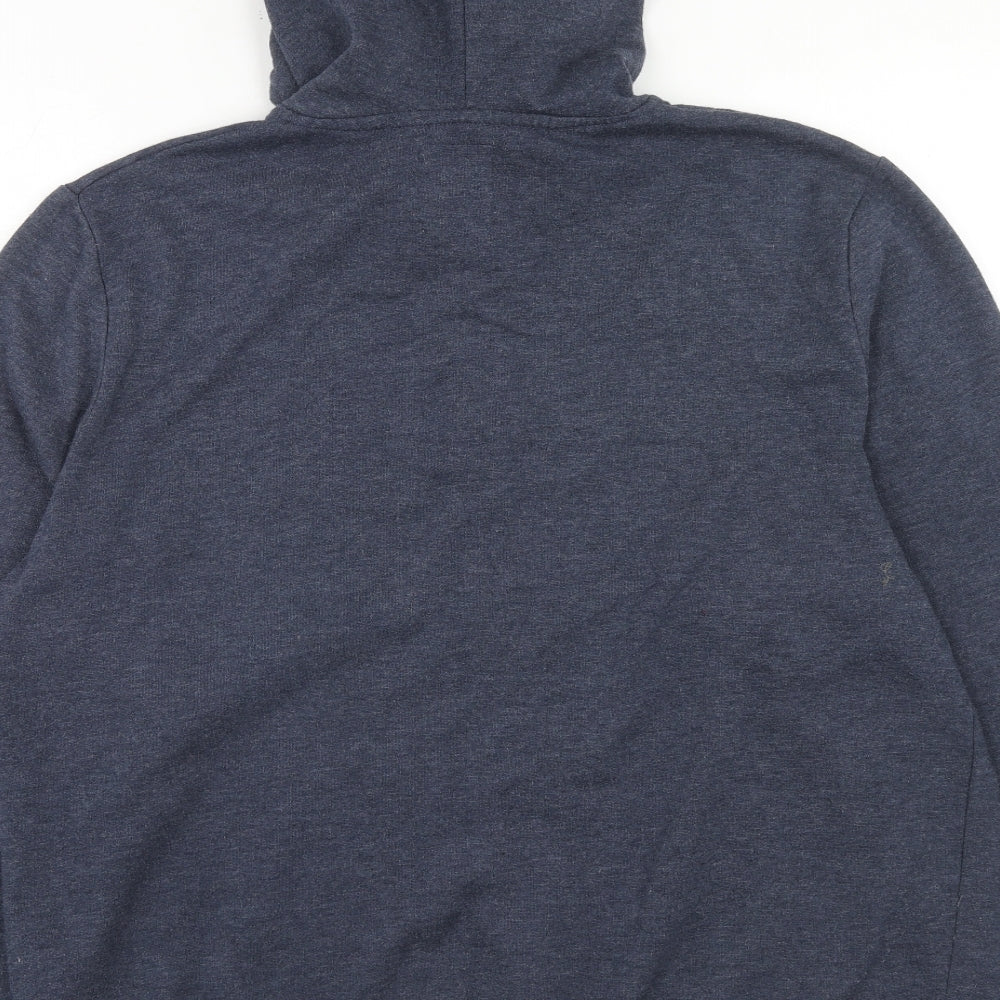 Burton Mens Blue Cotton Full Zip Hoodie Size XL