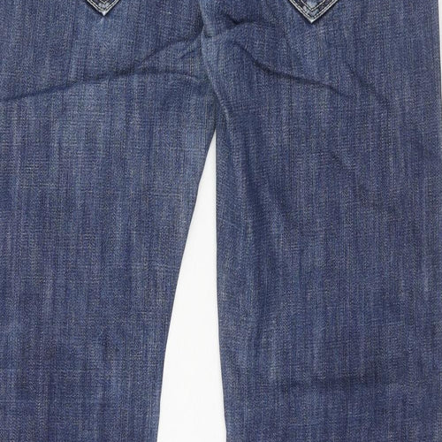Mish Mash Mens Blue Cotton Straight Jeans Size 34 in Regular Zip - Long Leg