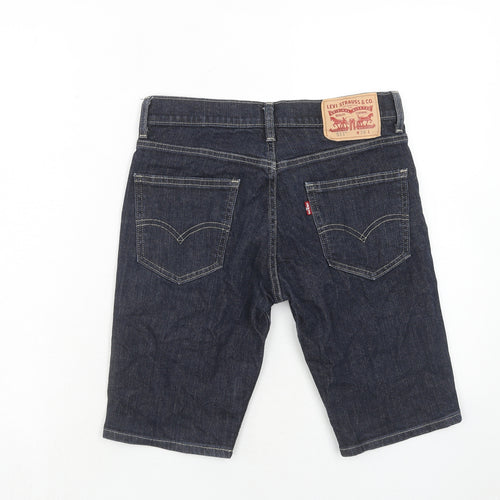 Levi's Mens Blue Cotton Bermuda Shorts Size 28 in Regular Zip
