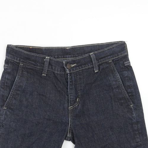 Levi's Mens Blue Cotton Bermuda Shorts Size 28 in Regular Zip