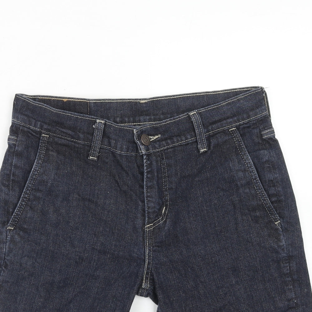 Levi's Mens Blue Cotton Bermuda Shorts Size 28 in Regular Zip