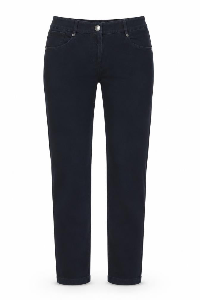 Front view of Penny Black women’s black cotton straight jeans, size UK 10, regular zip