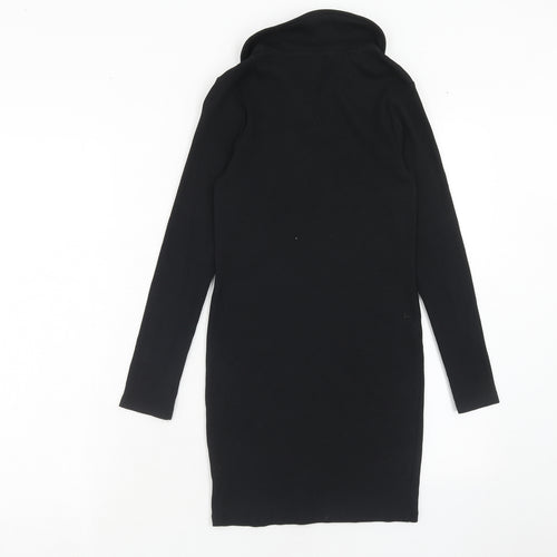 New Look Girls Black Cotton A-Line Size 10-11 Years Collared Pullover