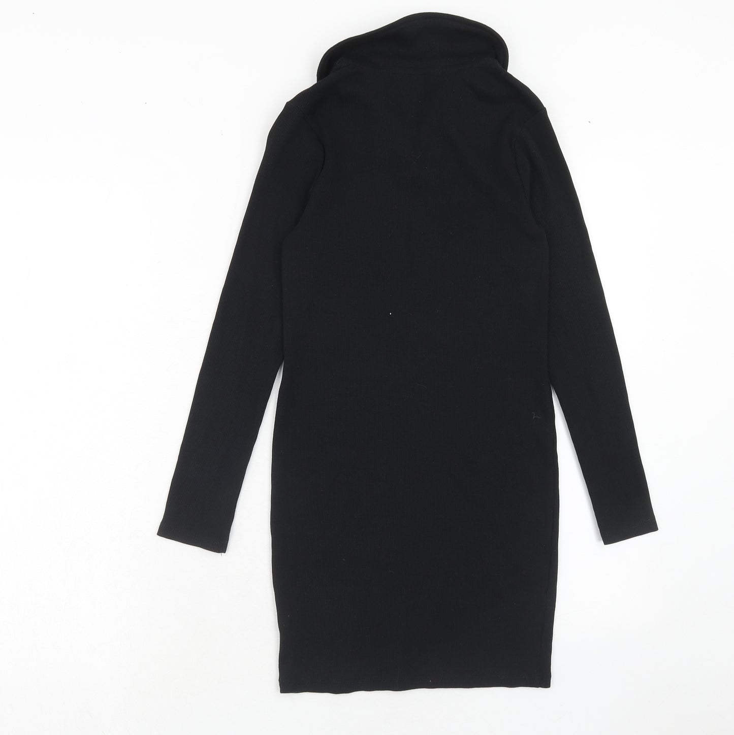 New Look Girls Black Cotton A-Line Size 10-11 Years Collared Pullover