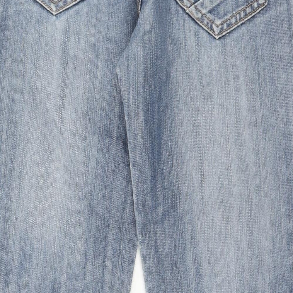Kids Graffiti Boys Blue Cotton Straight Jeans Size 10 Years Regular Pullover