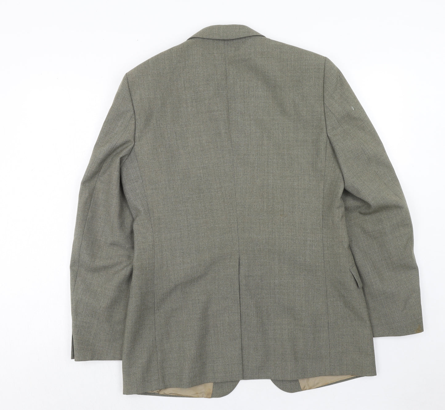 St Michael Mens Green Wool Jacket Suit Jacket Size 40 Regular