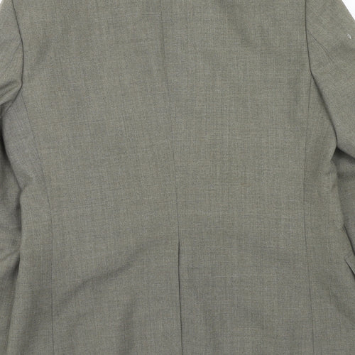 St Michael Mens Green Wool Jacket Suit Jacket Size 40 Regular