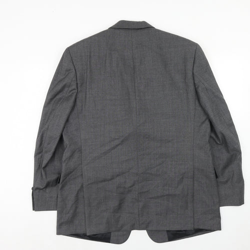 Digel Mens Grey Wool Jacket Suit Jacket Size 42 Regular