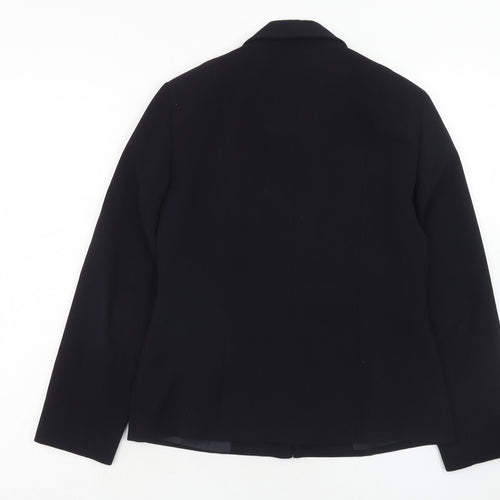 Wallis Womens Blue Jacket Size 10 Button