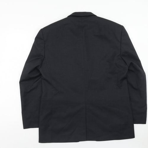 Burton Mens Blue Wool Jacket Suit Jacket Size 42 Regular