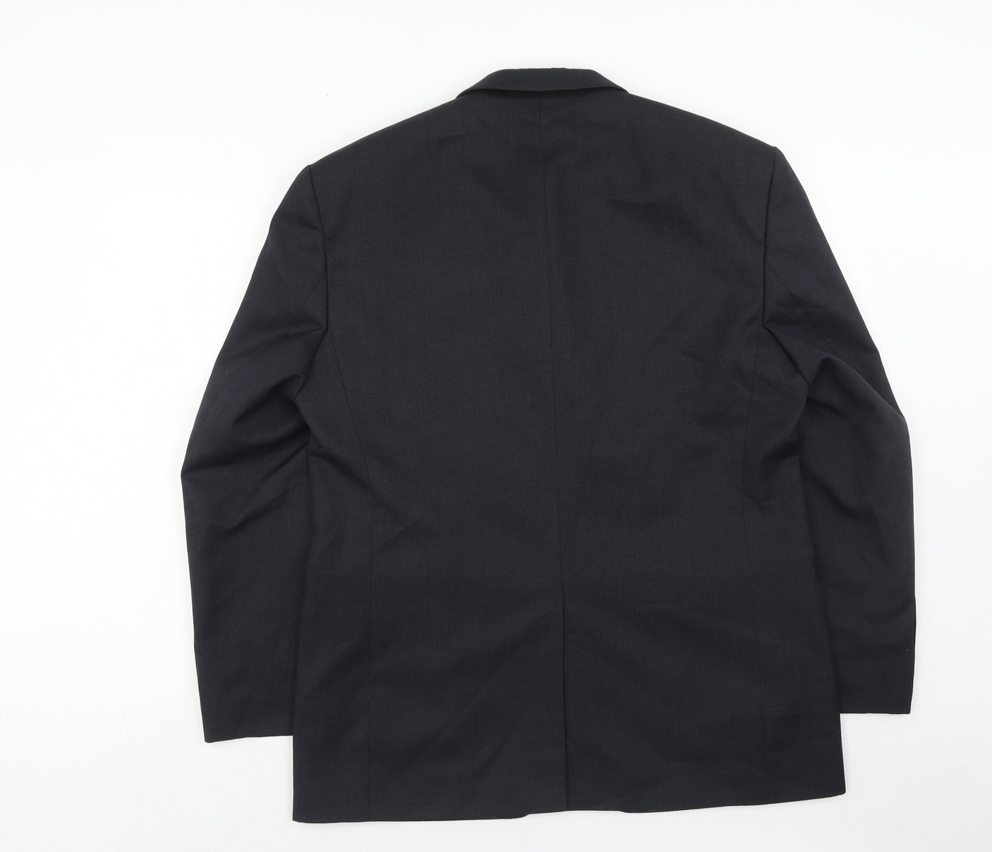 Burton Mens Blue Wool Jacket Suit Jacket Size 42 Regular