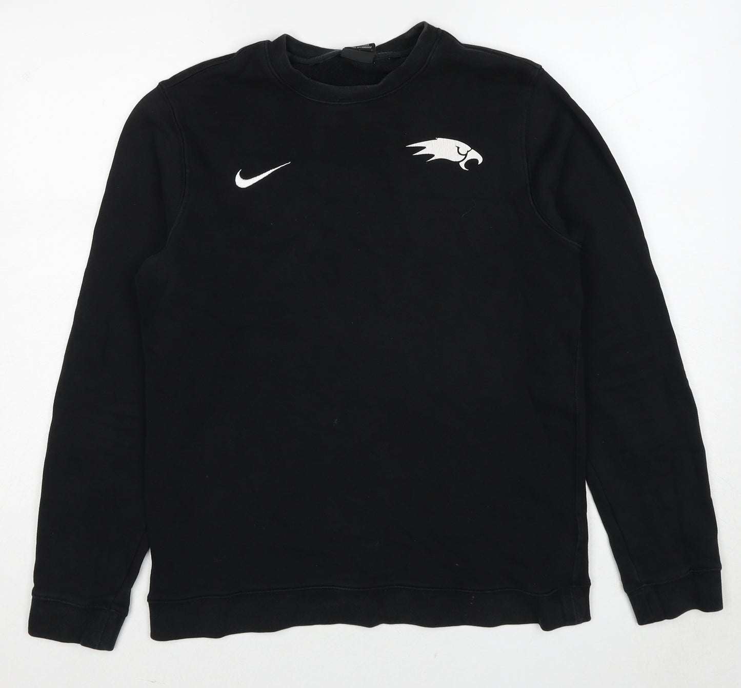 Nike Mens Black Cotton Pullover Sweatshirt Size M