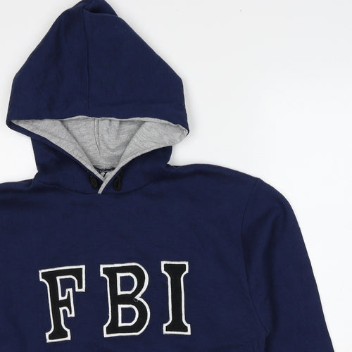 VICTOR Womens Blue Polyester Pullover Hoodie Size S Pullover - FBI