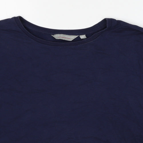 Dorothy Perkins Womens Blue Cotton Pullover Sweatshirt Size 14 Pullover