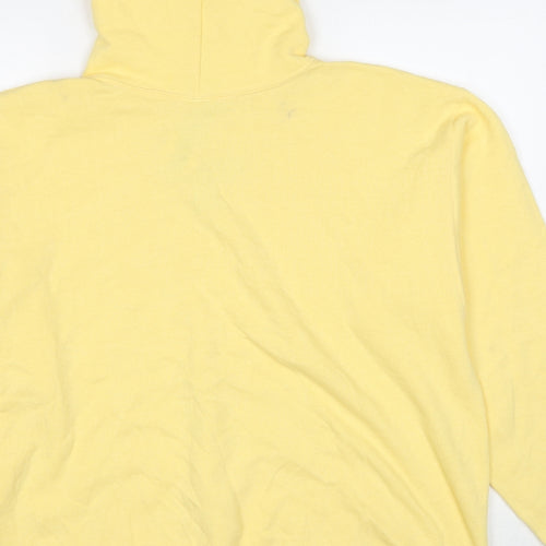 The Cotton Exchange Mens Yellow Cotton Pullover Hoodie Size L - Montana