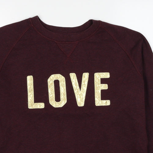 Stanley Womens Red Cotton Pullover Sweatshirt Size M Pullover - Love