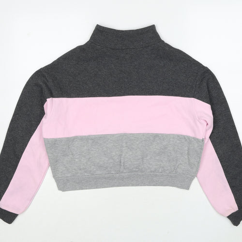 Brave Soul Womens Multicoloured Colourblock Polyester Pullover Sweatshirt Size XS Pullover