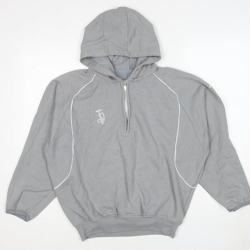 Kookaburra Womens Grey Polyester Pullover Hoodie Size XS Pullover