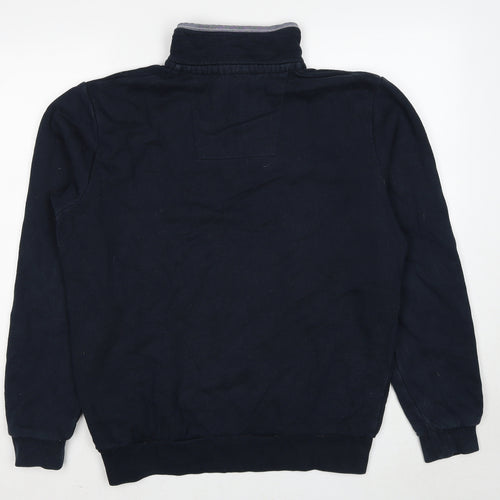 Crew Clothing Womens Blue Cotton Pullover Sweatshirt Size L Pullover