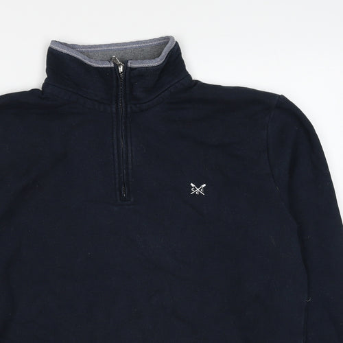 Crew Clothing Womens Blue Cotton Pullover Sweatshirt Size L Pullover