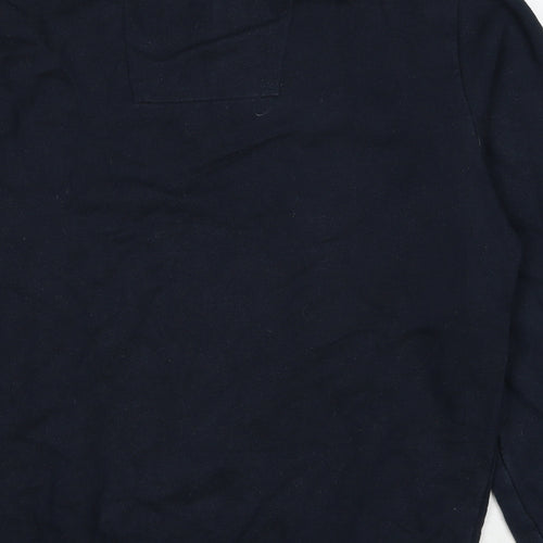 Crew Clothing Womens Blue Cotton Pullover Sweatshirt Size L Pullover
