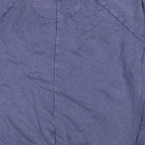 New Look Womens Blue Cotton Pullover Sweatshirt Size 14 Pullover