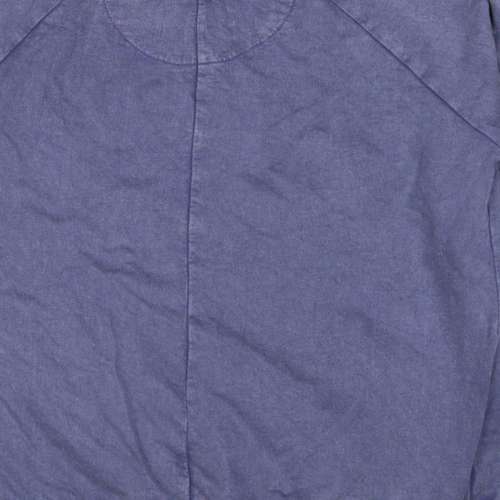 New Look Womens Blue Cotton Pullover Sweatshirt Size 14 Pullover