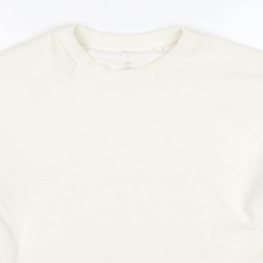 Diesel Womens White Polyester Pullover Sweatshirt Size S Pullover