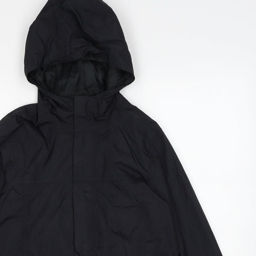 The North Face Boys Black Windbreaker Jacket Size L Zip