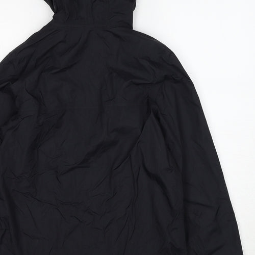 The North Face Boys Black Windbreaker Jacket Size L Zip