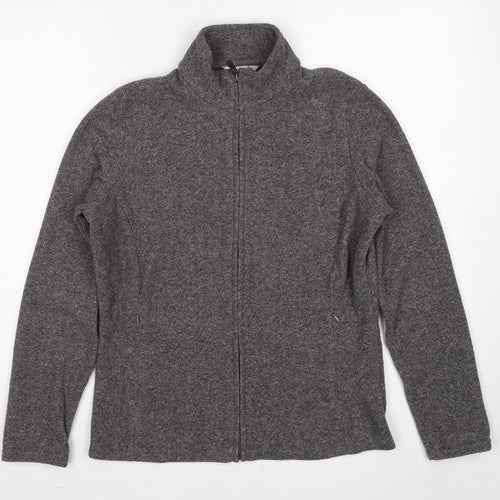 Marks and Spencer Womens Grey Geometric Jacket Size 12 Zip
