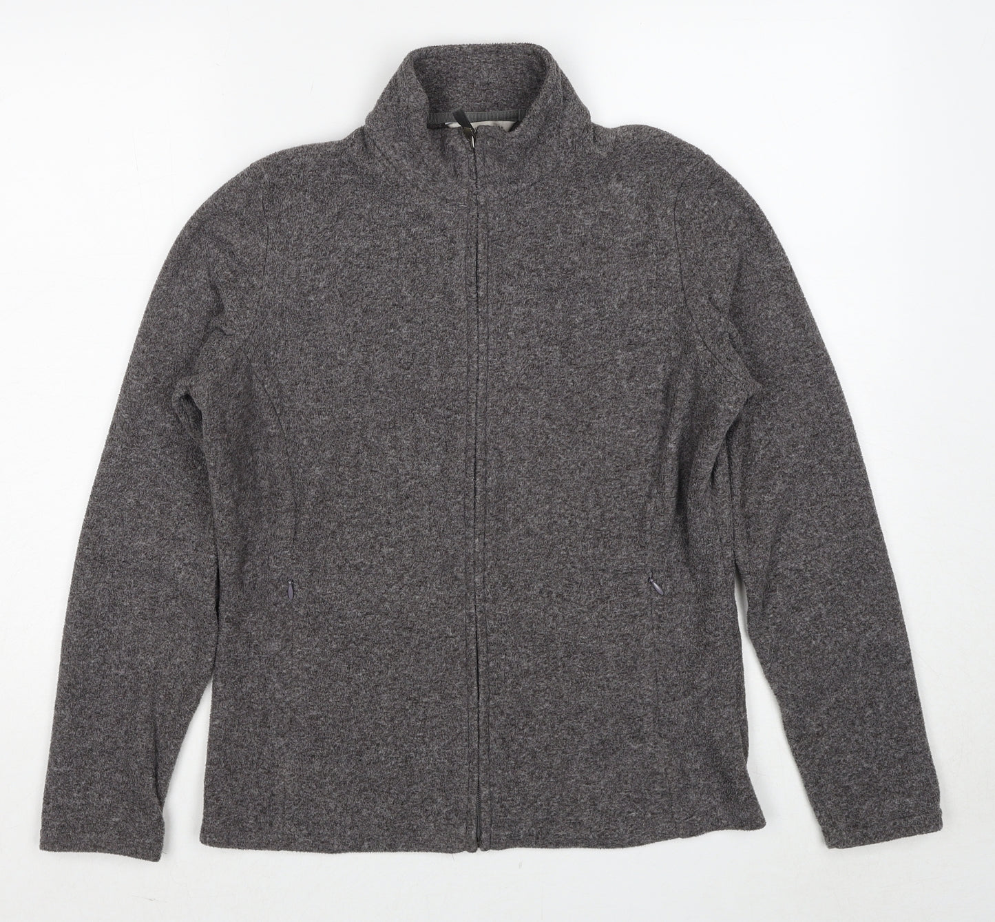 Marks and Spencer Womens Grey Geometric Jacket Size 12 Zip