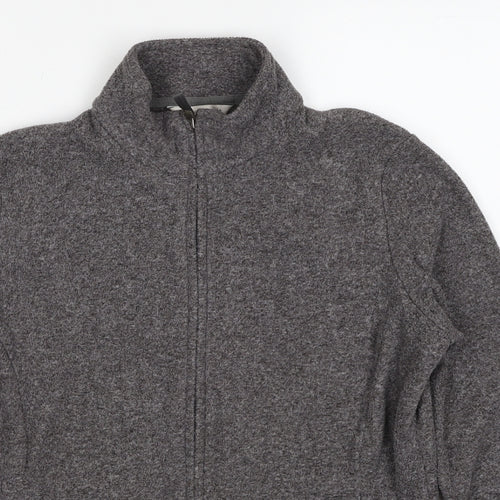 Marks and Spencer Womens Grey Geometric Jacket Size 12 Zip