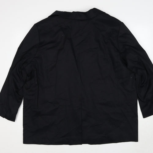 Marks and Spencer Womens Black Lyocell Jacket Suit Jacket Size 22