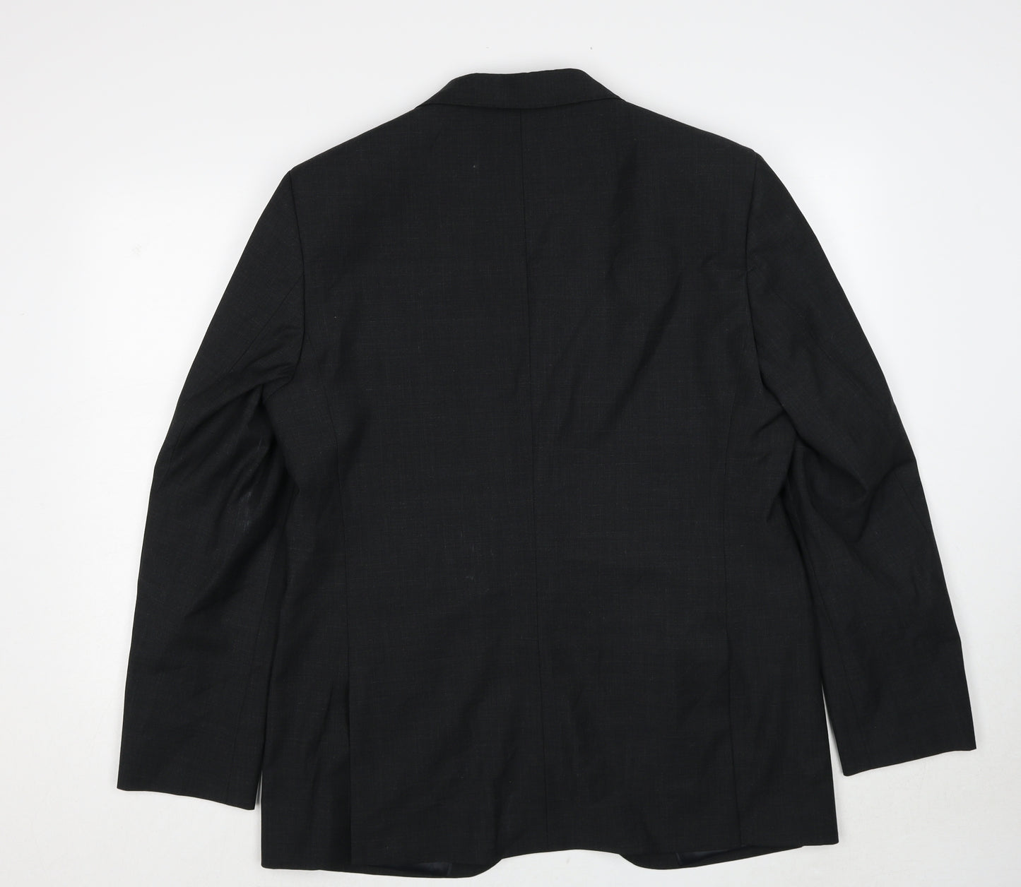 Marks and Spencer Mens Black Polyester Jacket Suit Jacket Size 42 Regular
