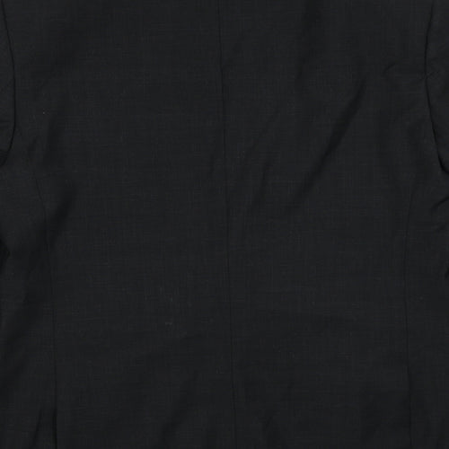 Marks and Spencer Mens Black Polyester Jacket Suit Jacket Size 42 Regular