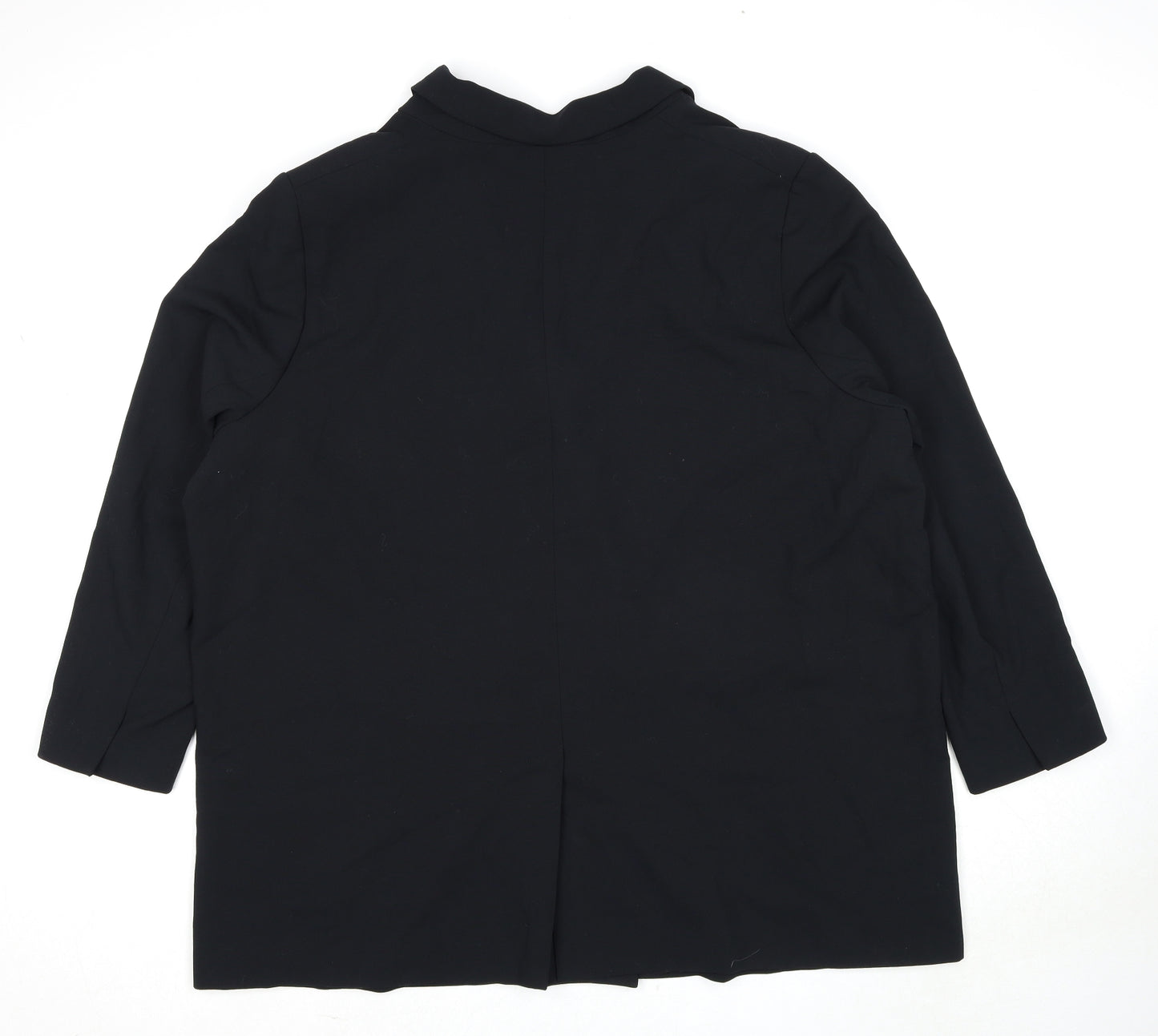 Marks and Spencer Womens Black Polyester Jacket Suit Jacket Size 20