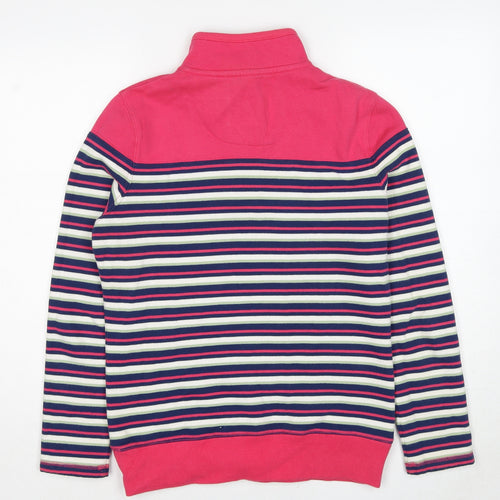 Marks and Spencer Womens Multicoloured Striped Cotton Pullover Sweatshirt Size S Pullover
