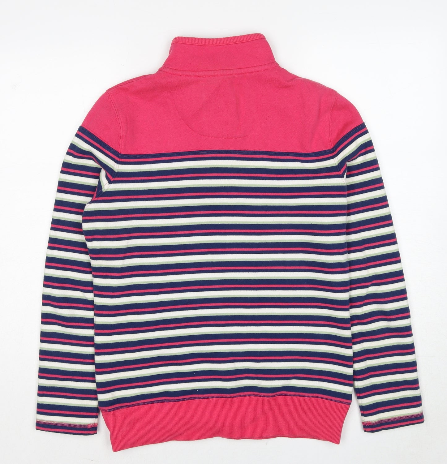 Marks and Spencer Womens Multicoloured Striped Cotton Pullover Sweatshirt Size S Pullover