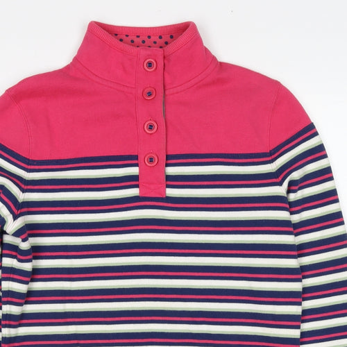 Marks and Spencer Womens Multicoloured Striped Cotton Pullover Sweatshirt Size S Pullover