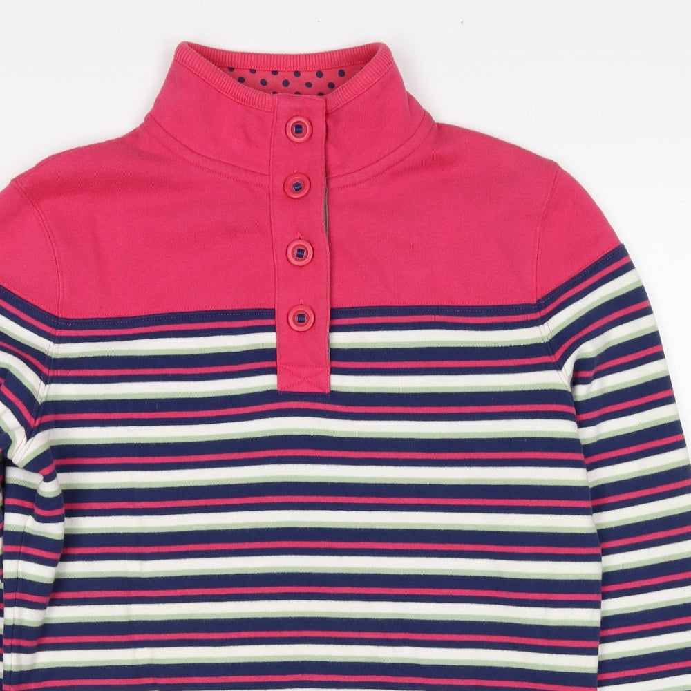 Marks and Spencer Womens Multicoloured Striped Cotton Pullover Sweatshirt Size S Pullover