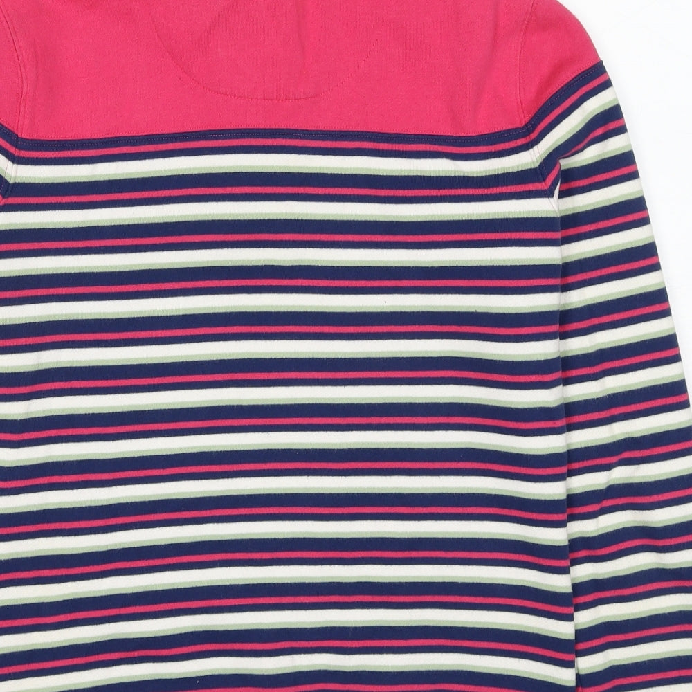 Marks and Spencer Womens Multicoloured Striped Cotton Pullover Sweatshirt Size S Pullover